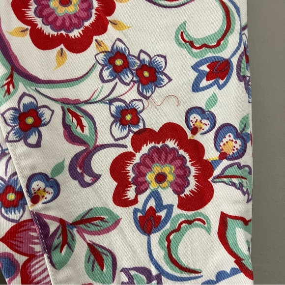 Pilcro and the Letterpress by Anthropologie Mid-Rise Skinny Floral Print Jeans‎ - Picture 5 of 9